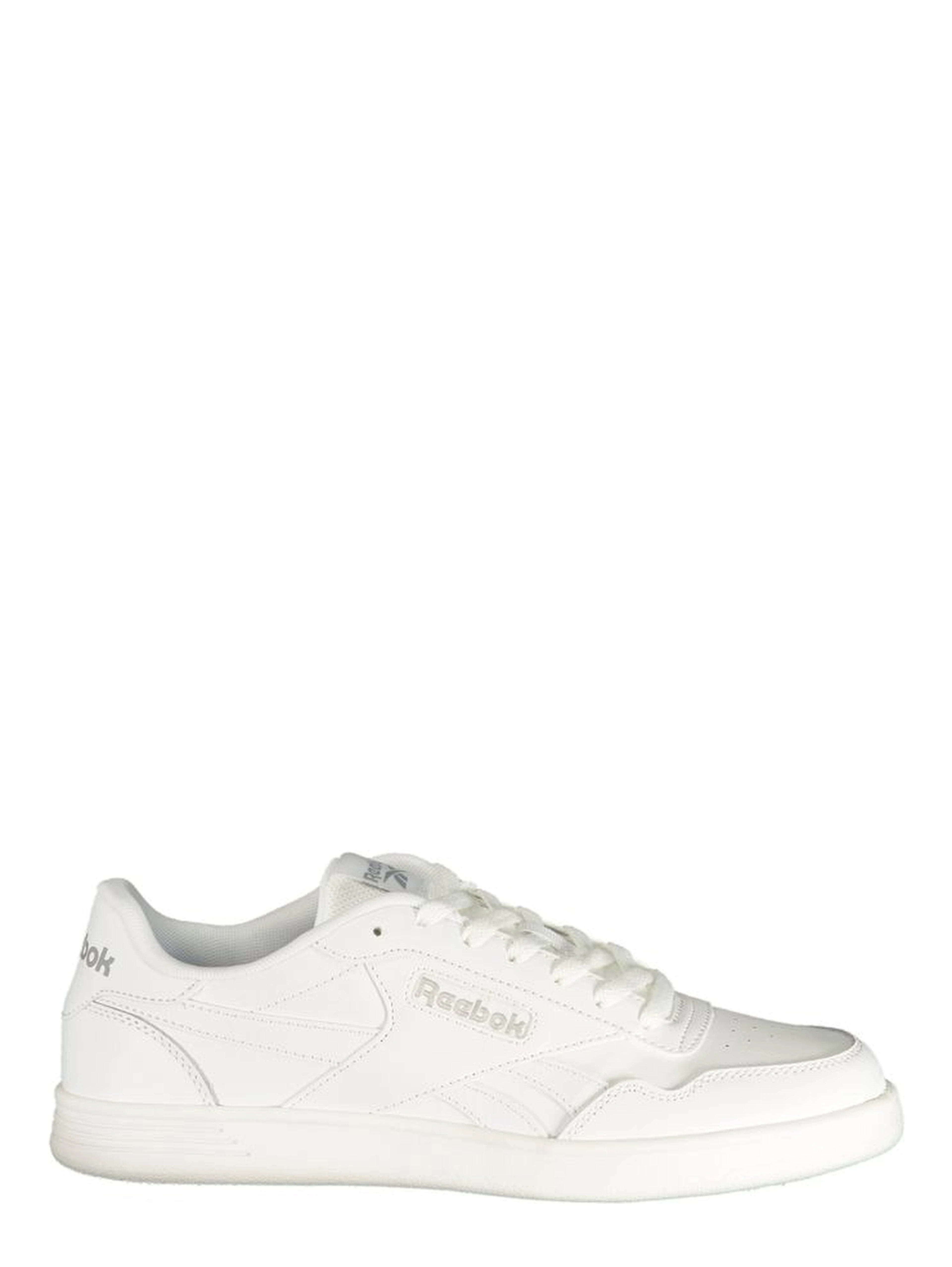 White Polyester Athletic Sneakers