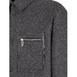 Gray Cashmere Jackets And Coat