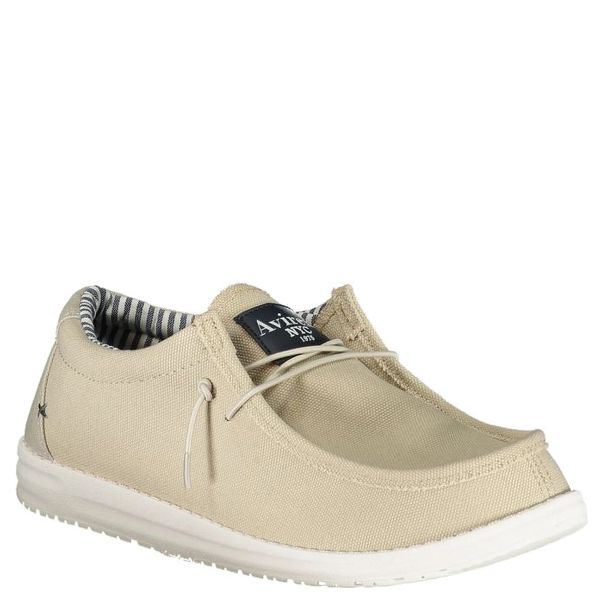 Gray Polyester Slip-On Loafers