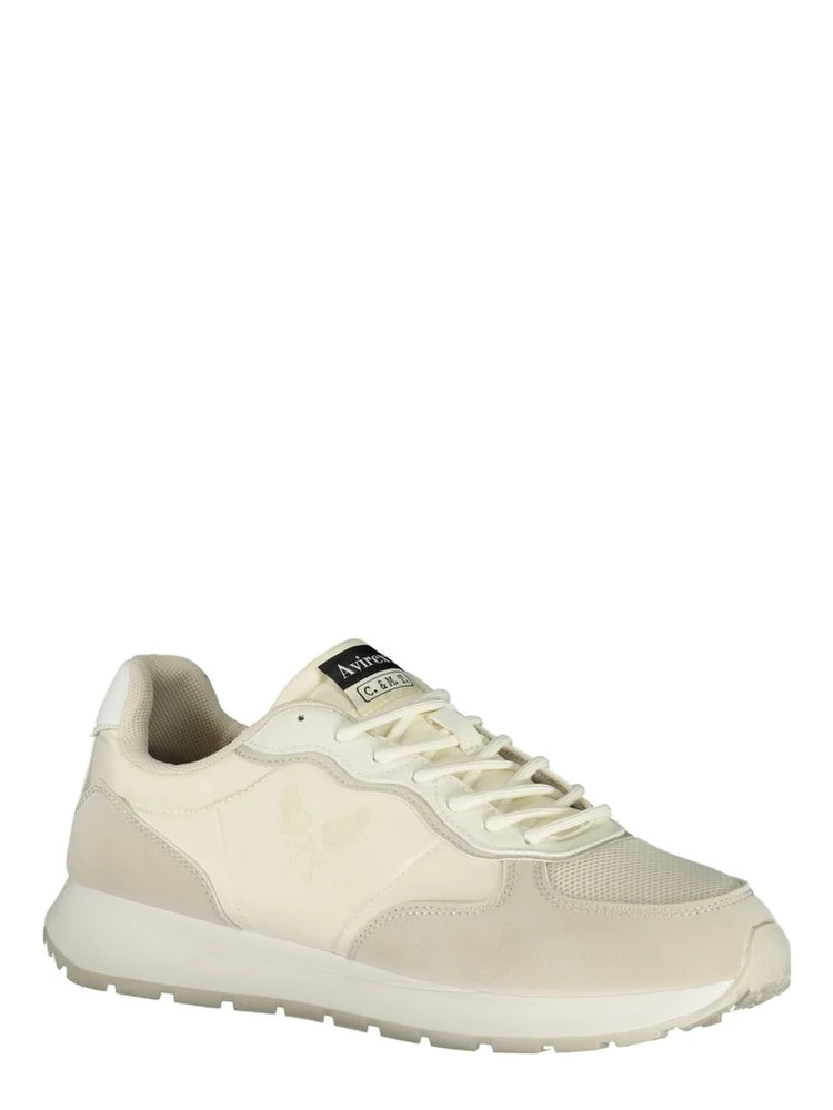 White Polyester Athletic Sneakers alternative