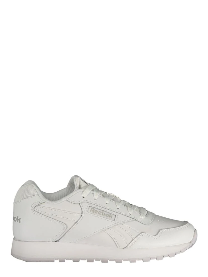 White Polyester Athletic Sneakers