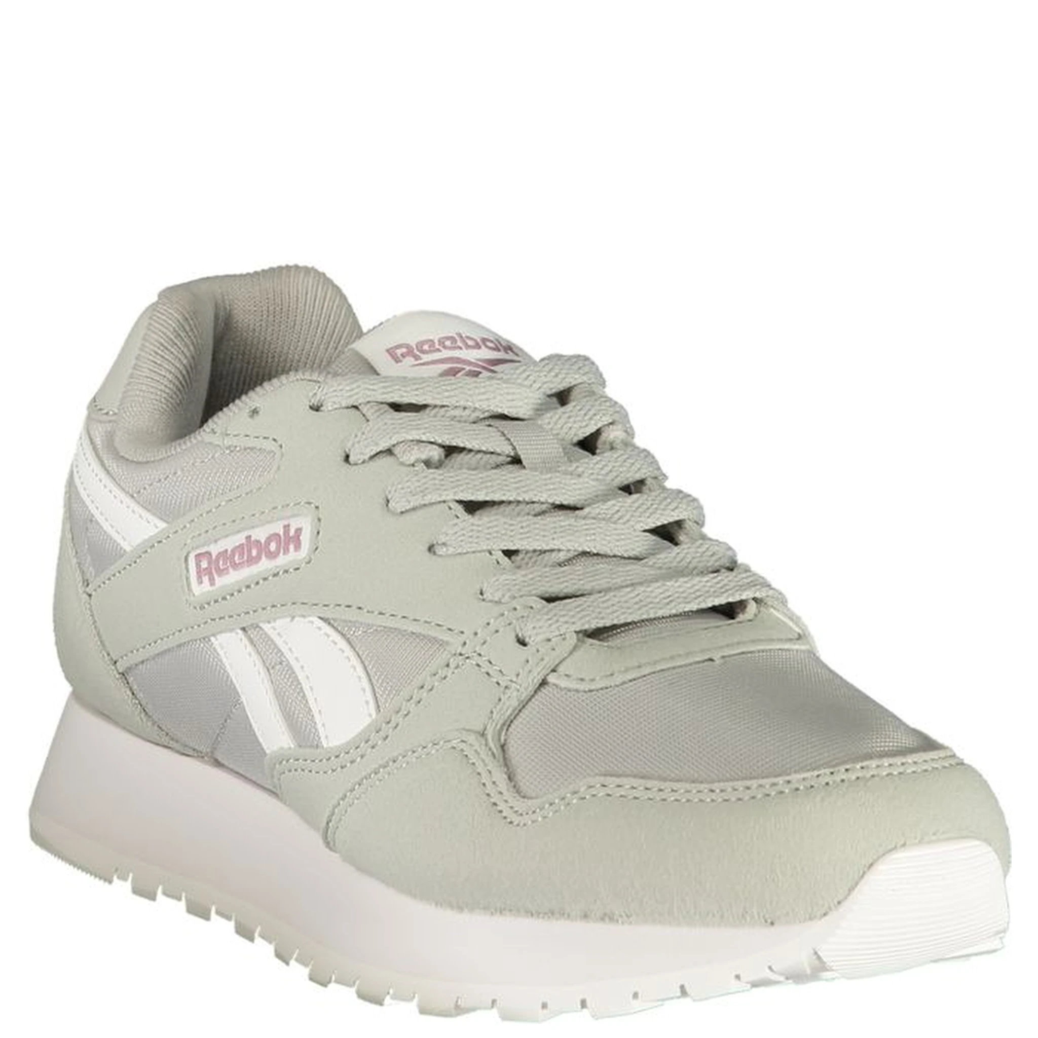 Gray Polyester Athletic Sneakers