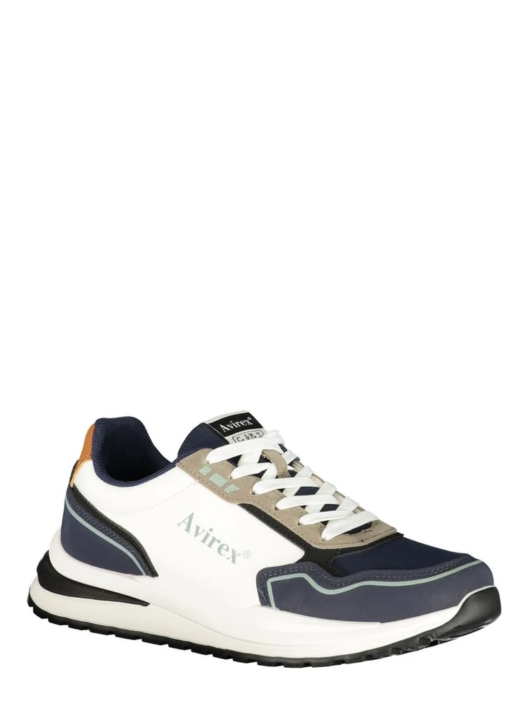 White Polyester Athletic Sneakers alternative