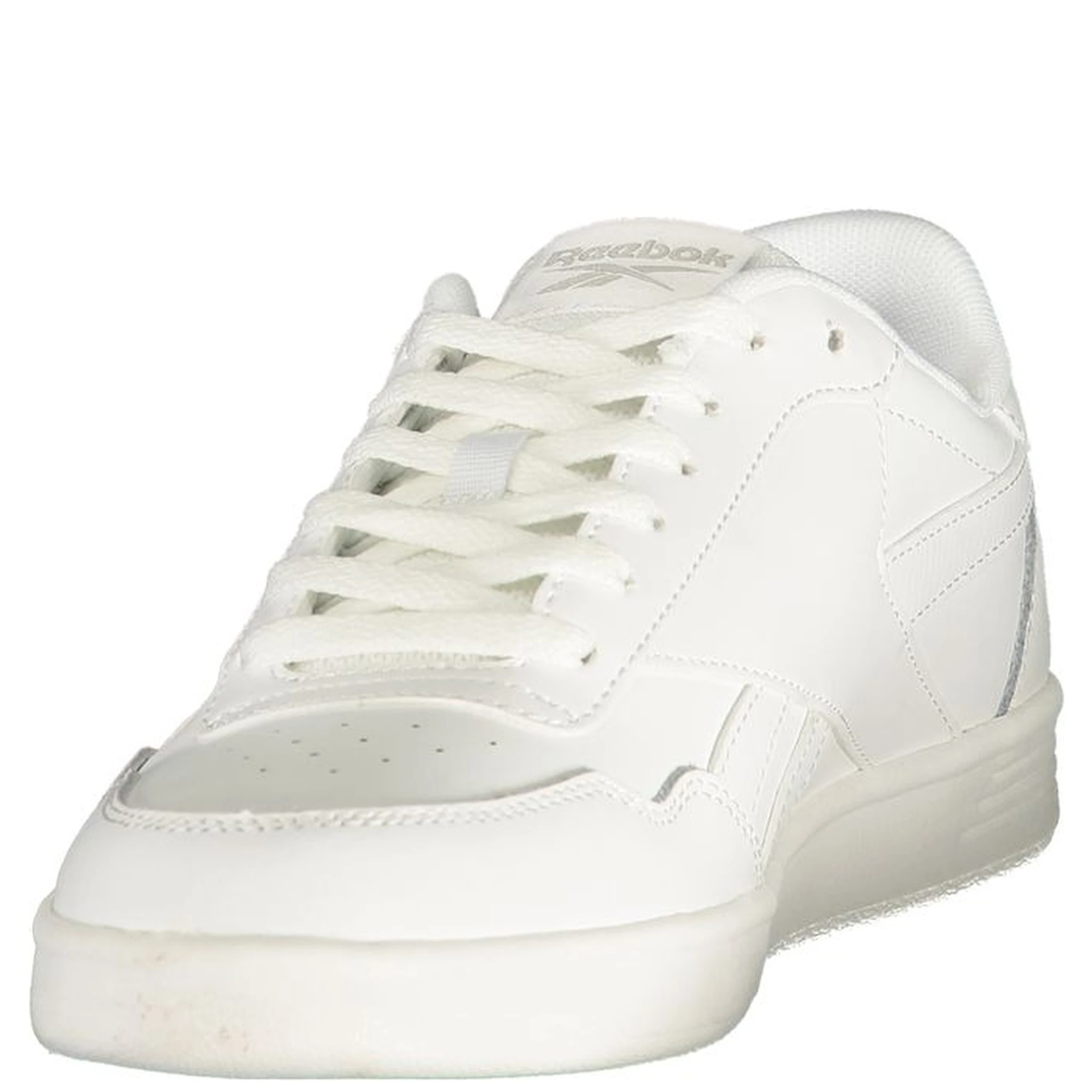 White Polyester Athletic Sneakers