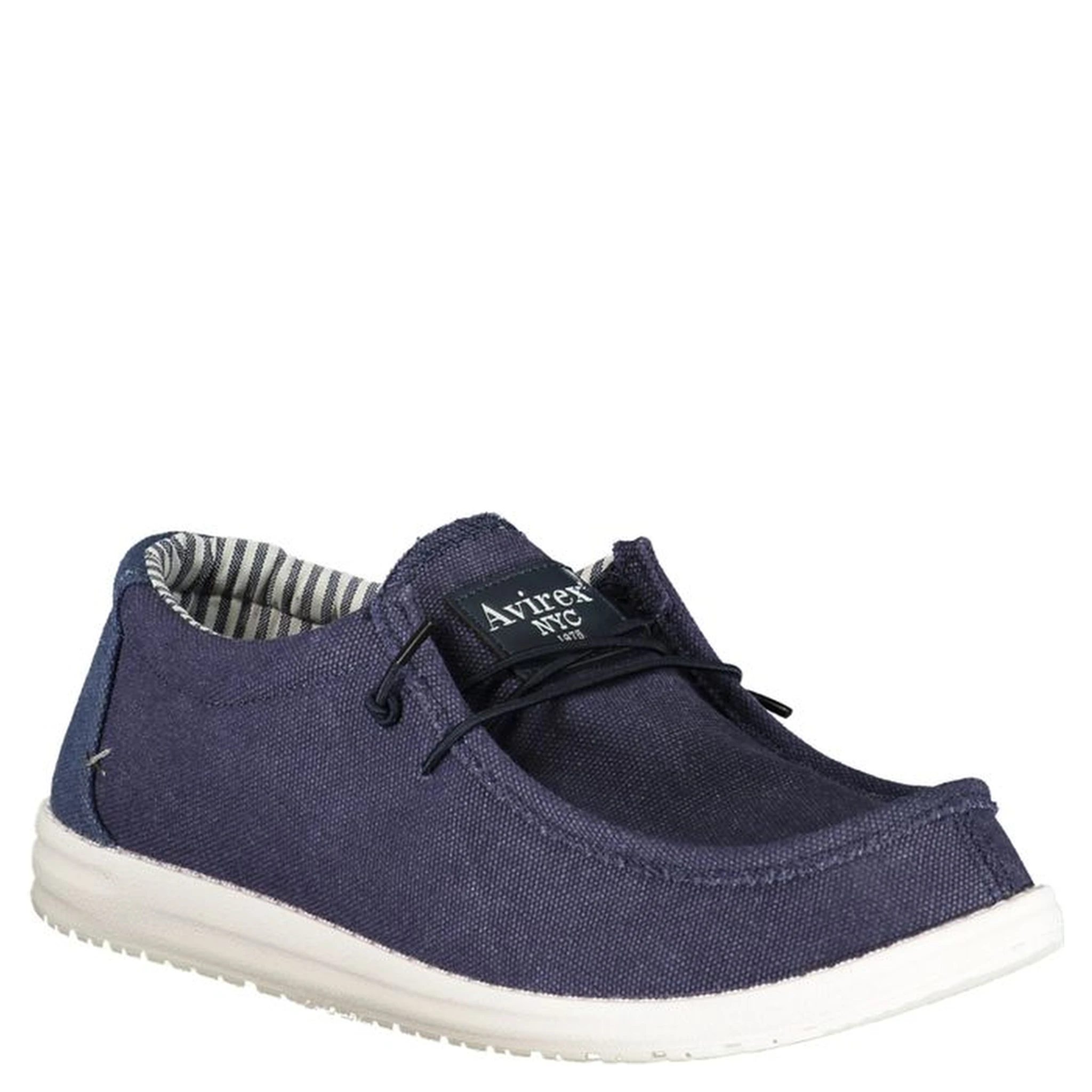 Blue Polyester Low Top Sneakers
