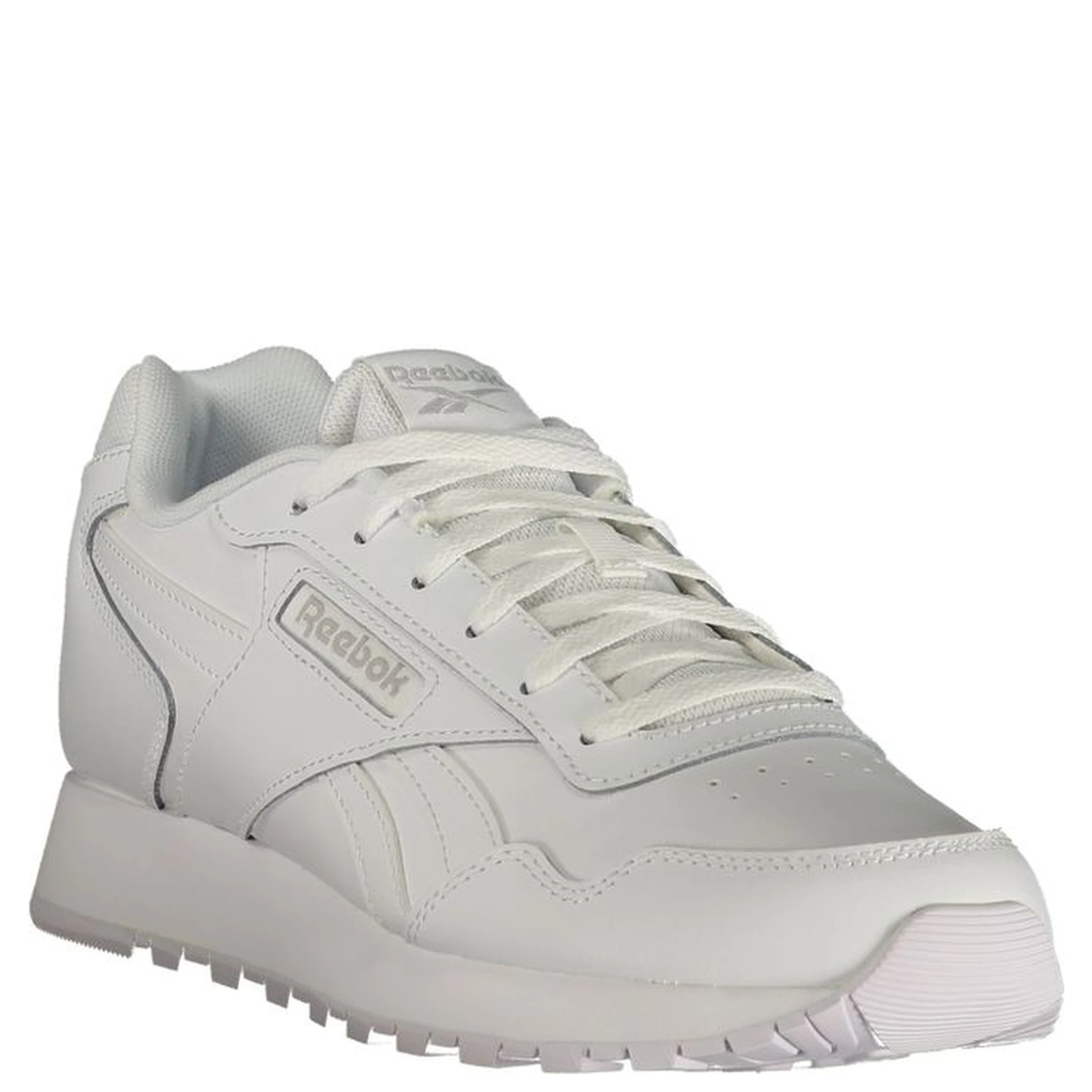 White Polyester Athletic Sneakers