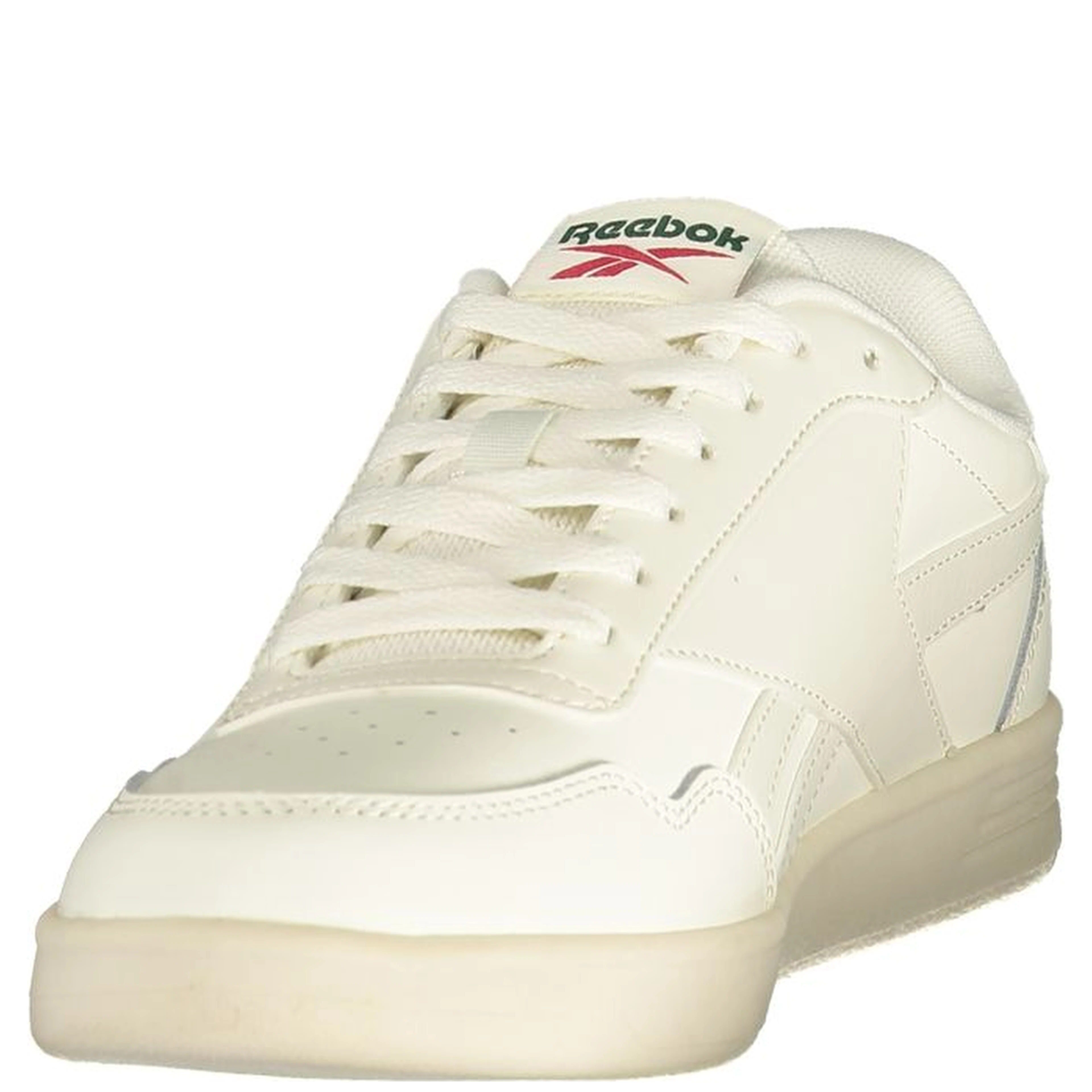 White Polyester Athletic Sneakers