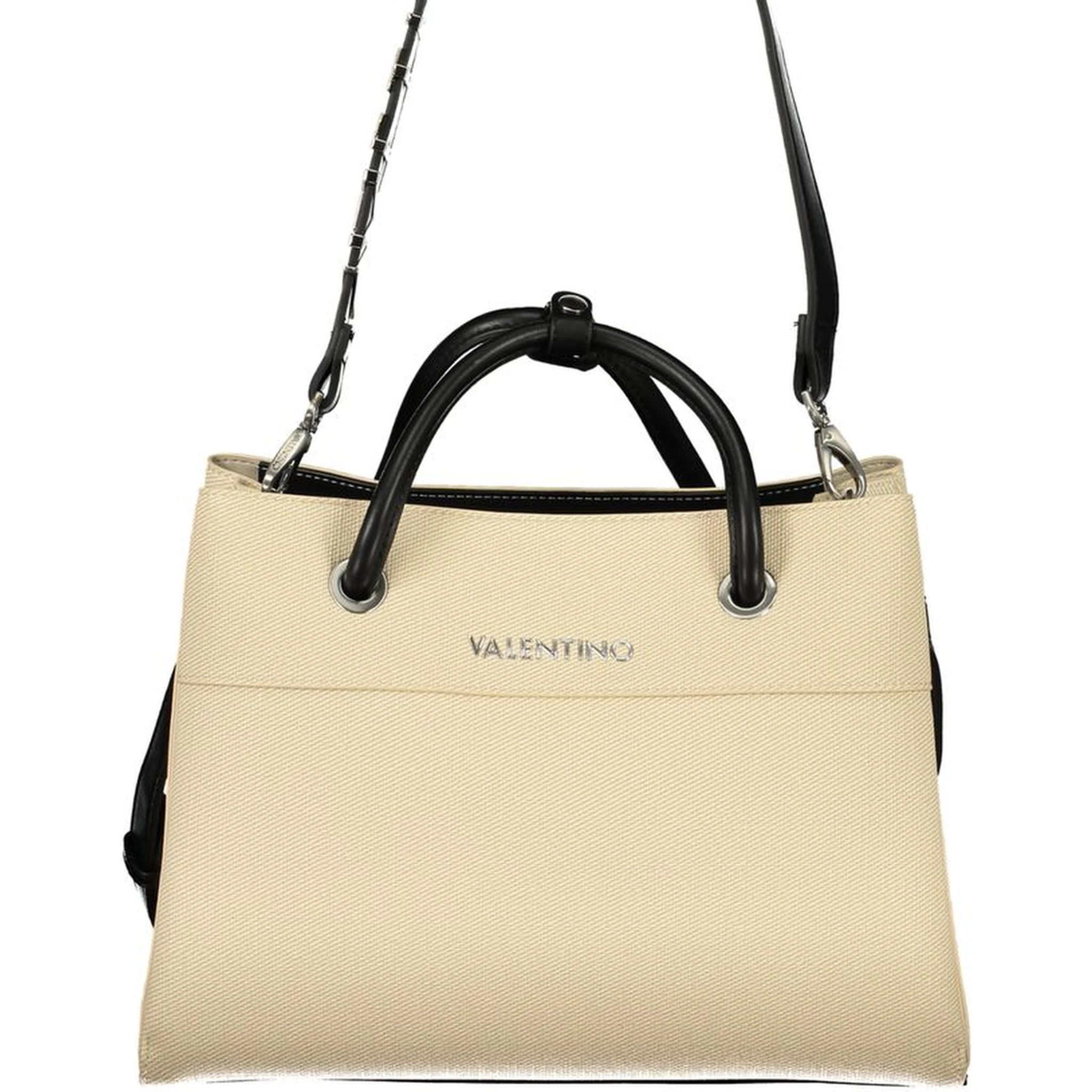 Beige Polyethylene Handbag