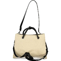 Beige Polyethylene Handbag