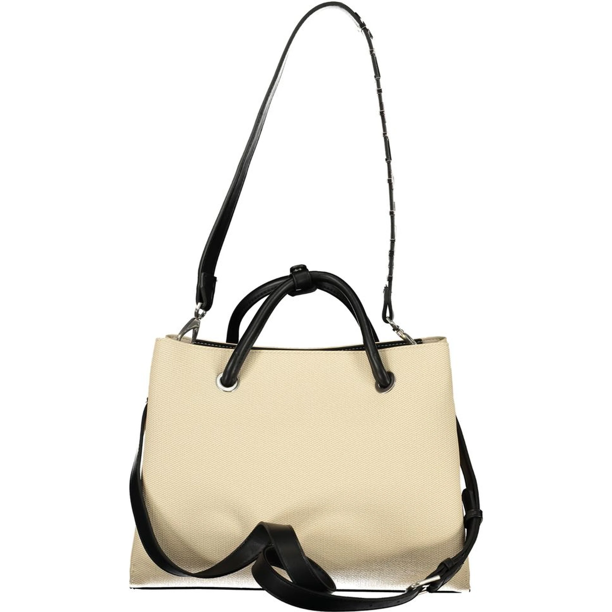 Beige Polyethylene Handbag
