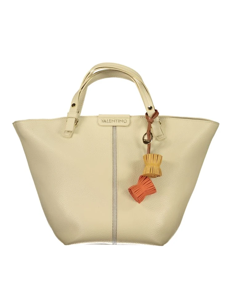 Beige Polyethylene Handbag