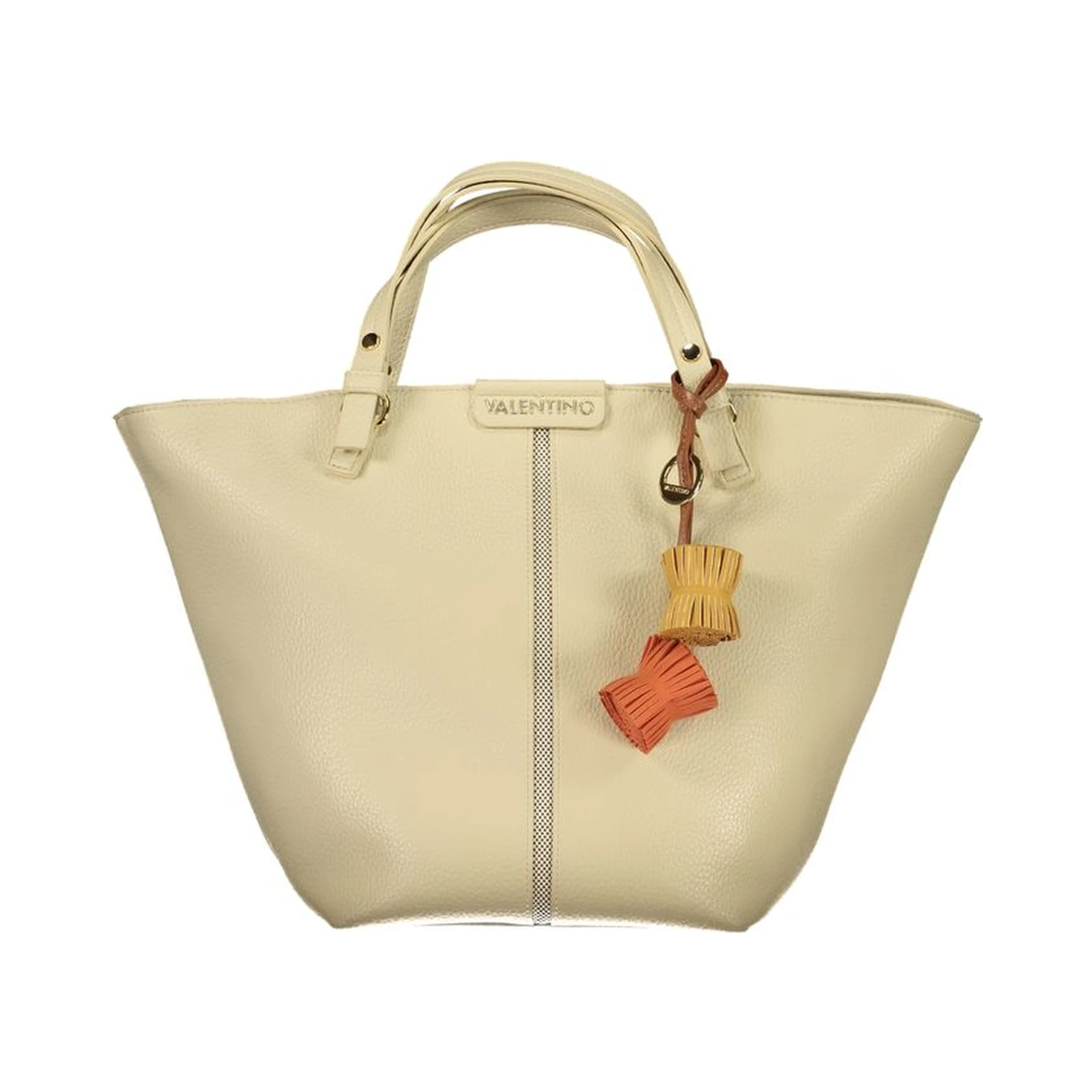 Beige Polyethylene Handbag