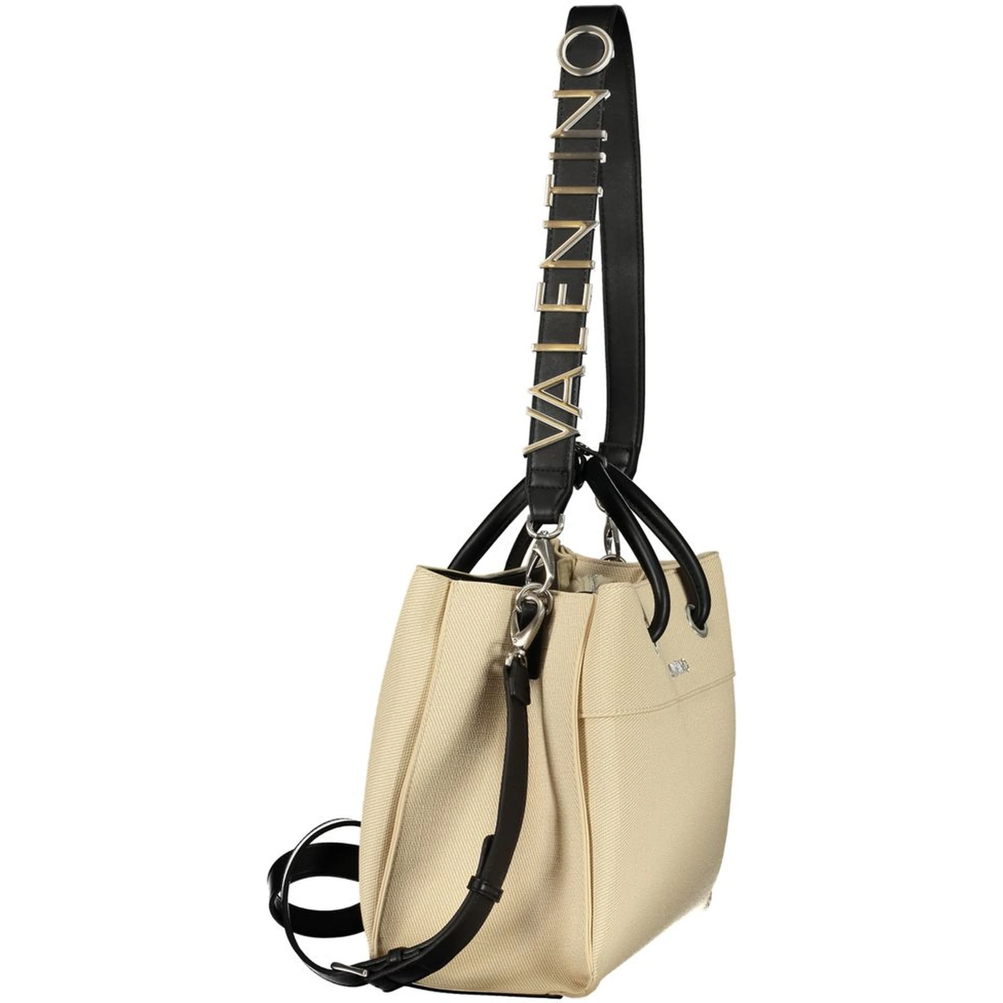 Beige Polyethylene Handbag