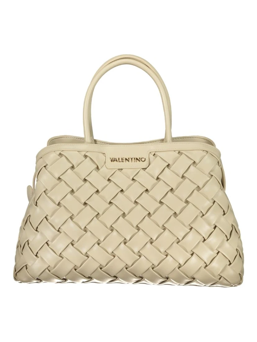 Beige Polyethylene Handbag