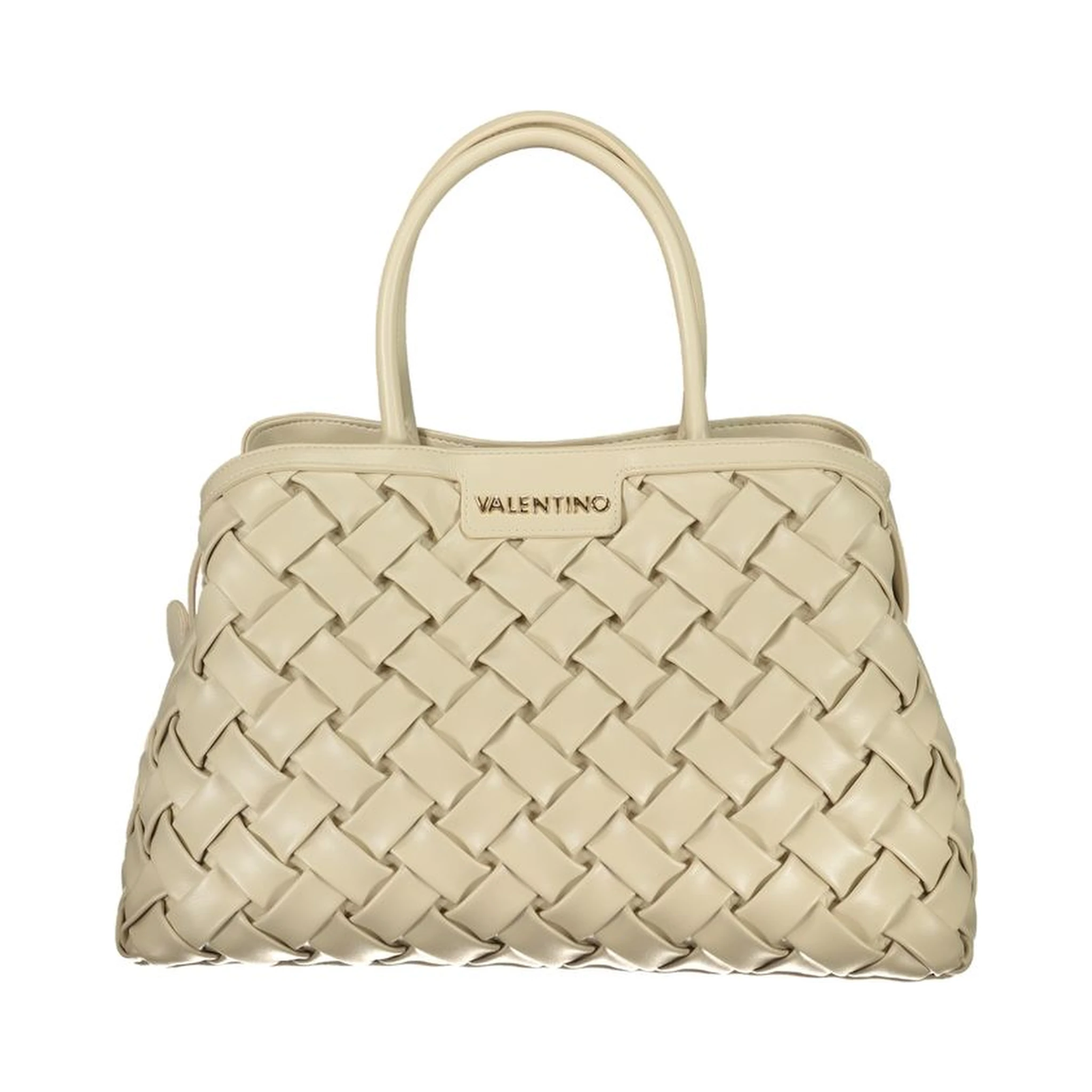 Beige Polyethylene Handbag