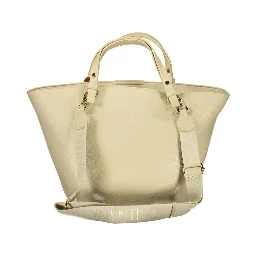 Beige Polyethylene Handbag