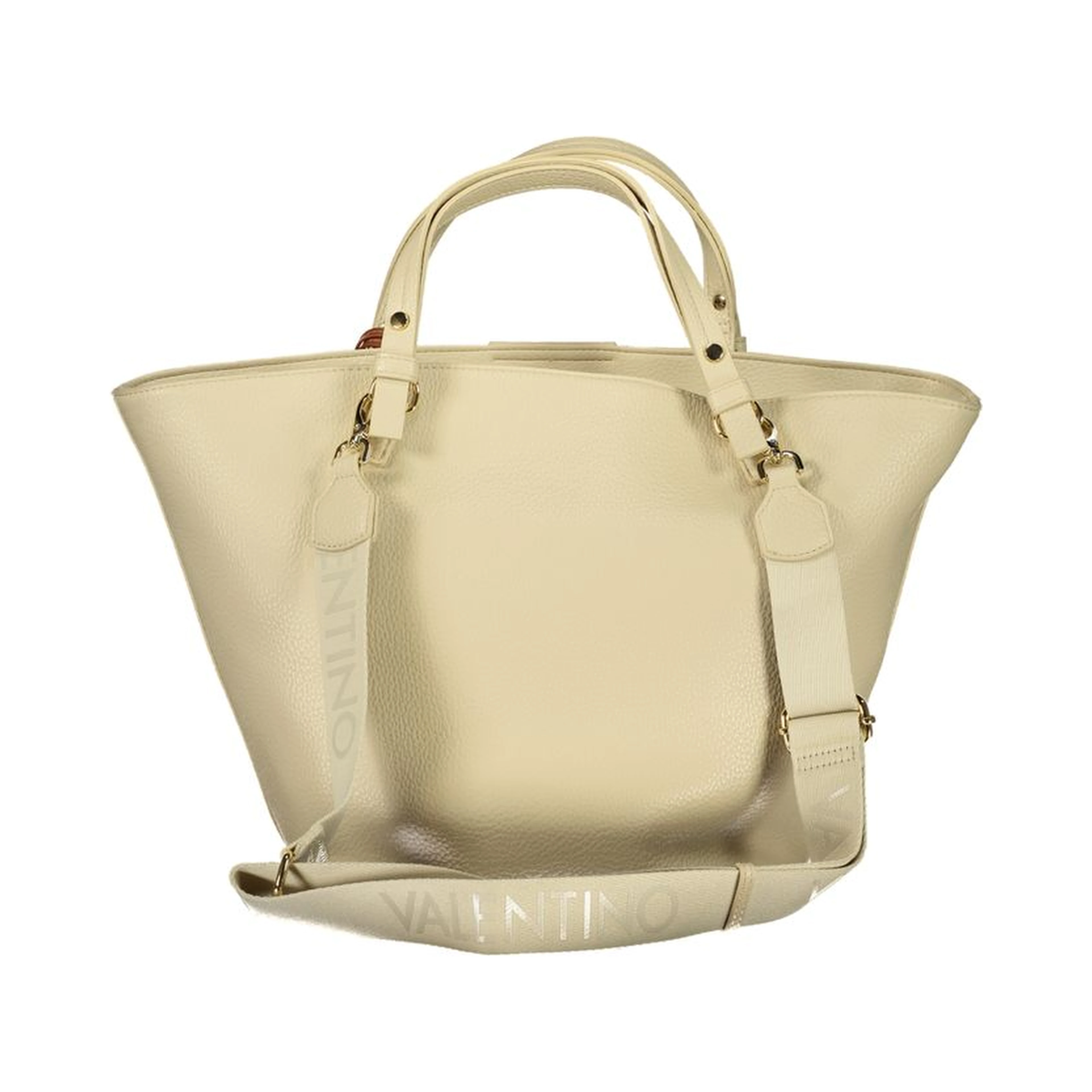 Beige Polyethylene Handbag