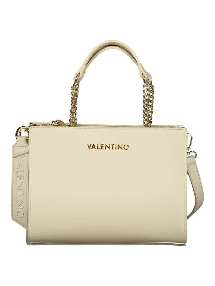 Beige Polyethylene Handbag