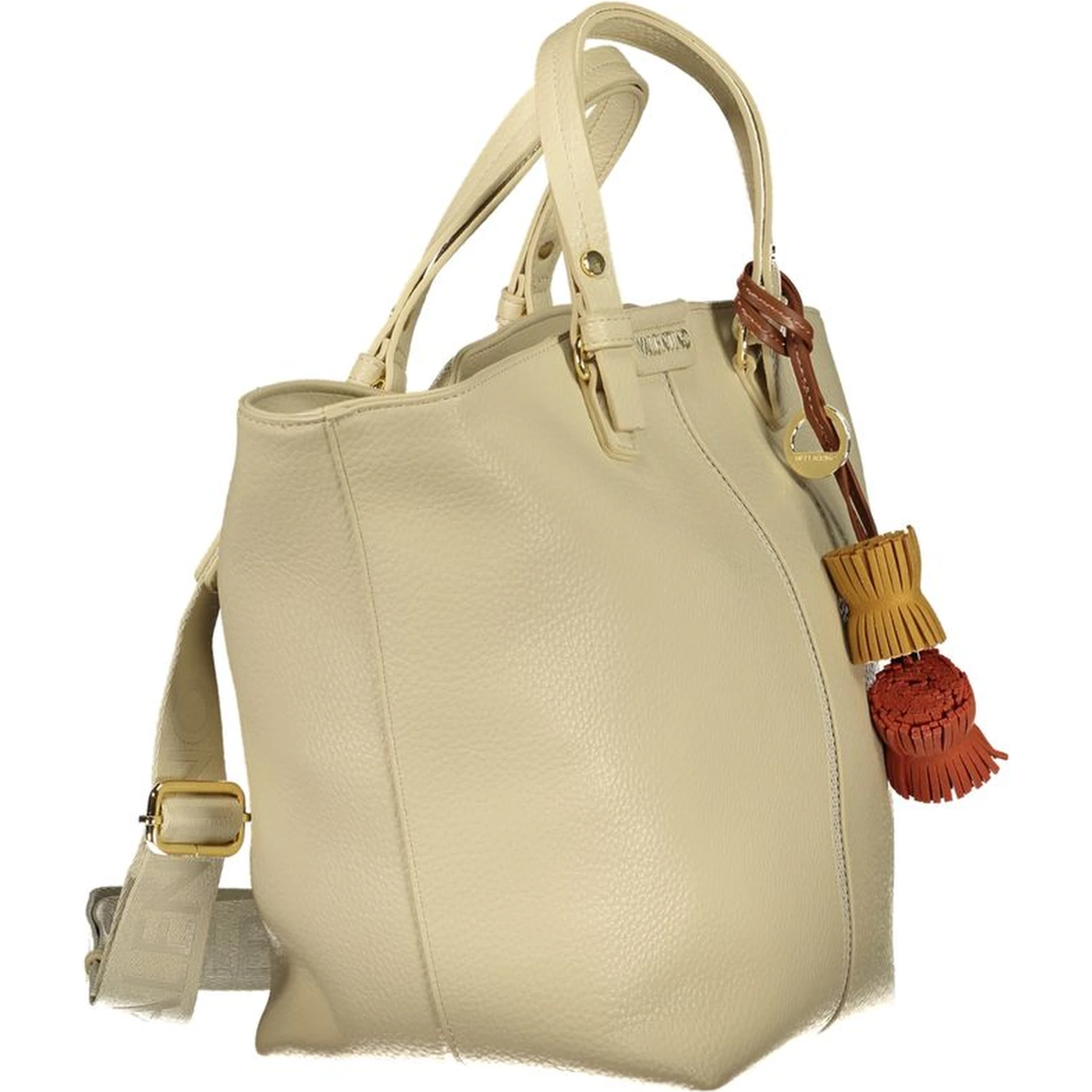 Beige Polyethylene Handbag