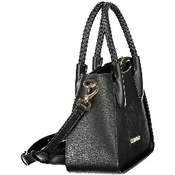 حقيبة يد من البولي إيثيلين الأسود