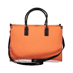 حقيبة يد برتقالية اللون مصنوعة من البولي إيثيلين