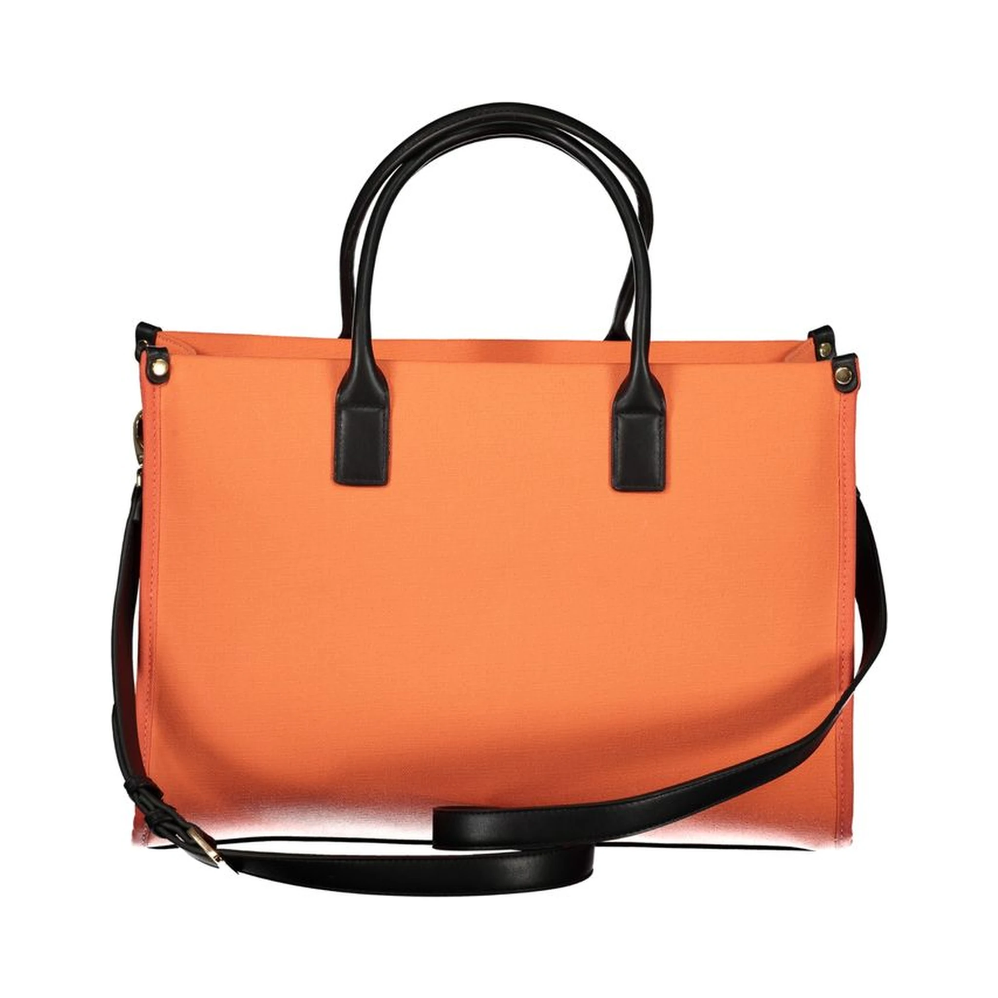حقيبة يد برتقالية اللون مصنوعة من البولي إيثيلين