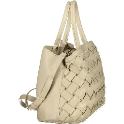 Beige Polyethylene Handbag