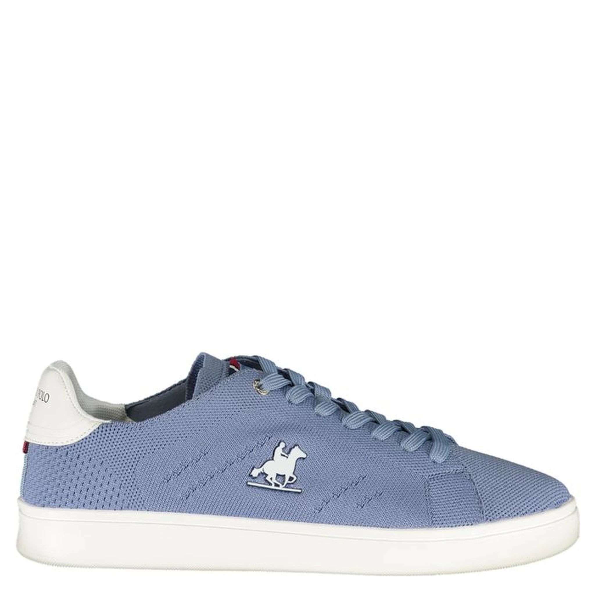 Blue Polyester Athletic Sneakers