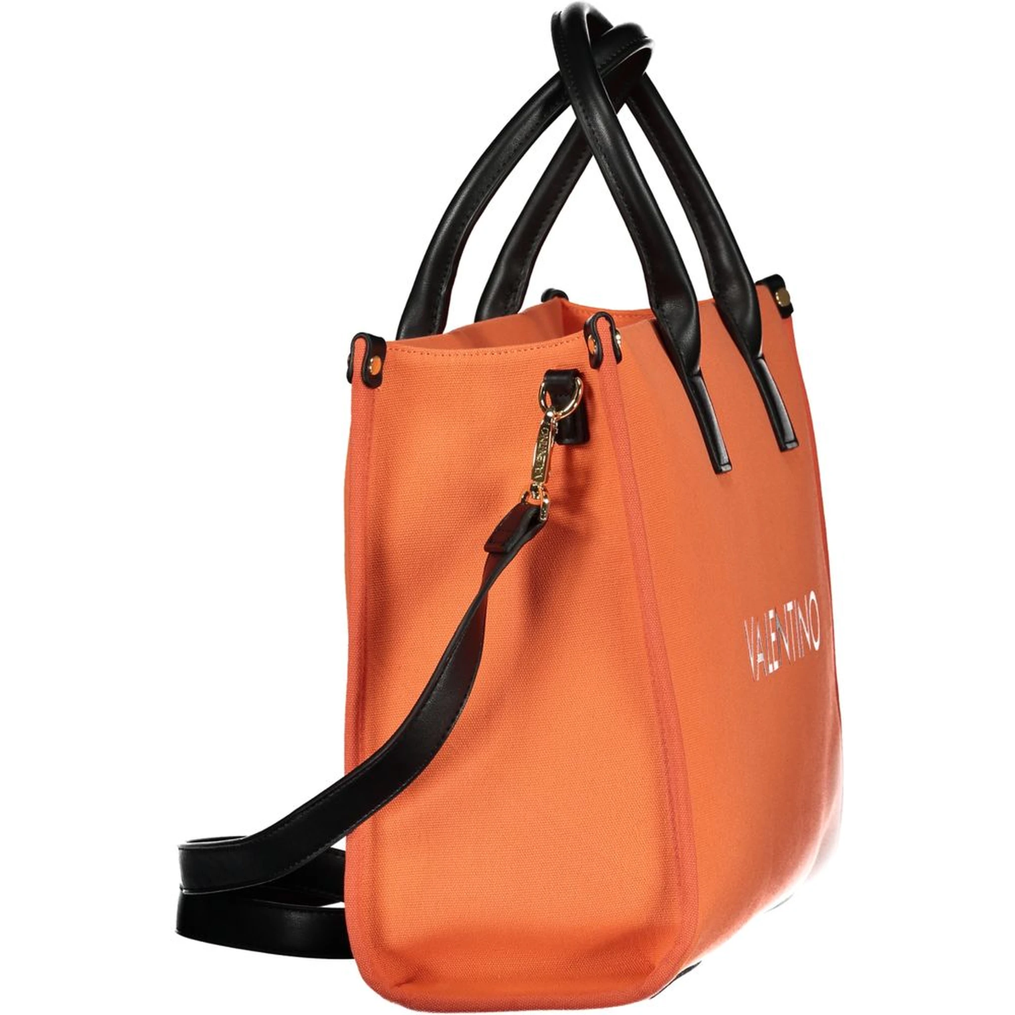 حقيبة يد برتقالية اللون مصنوعة من البولي إيثيلين