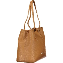 Brown Polyethylene Handbag