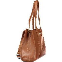 Brown Polyethylene Handbag