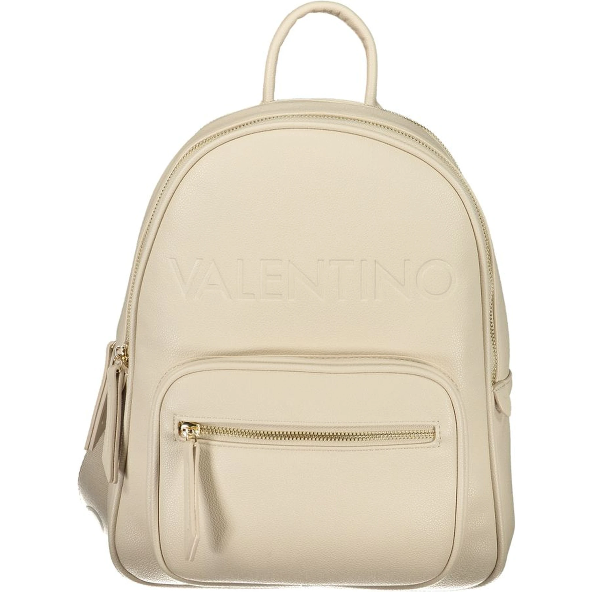 Beige Polyethylene Backpack