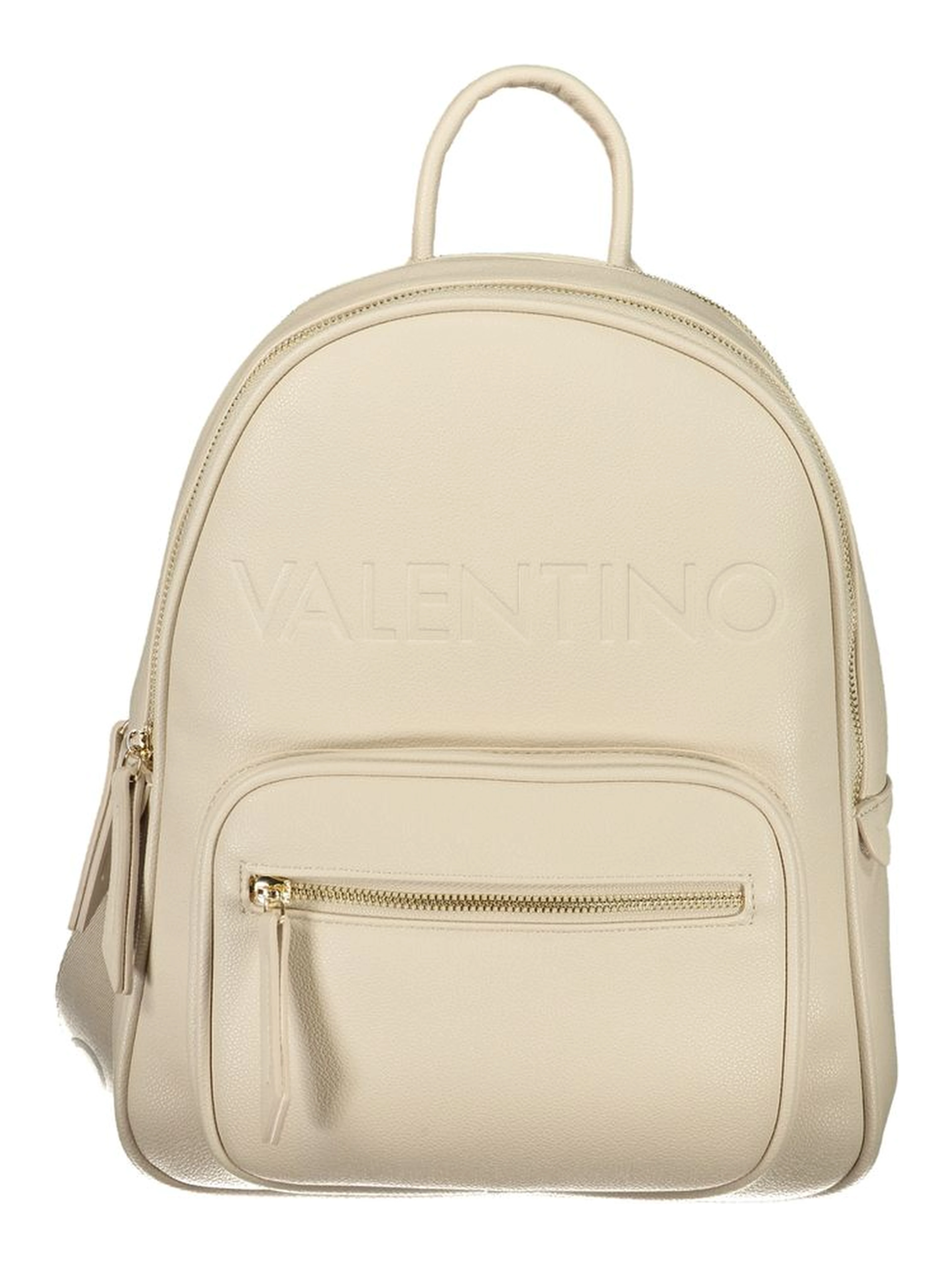Beige Polyethylene Backpack