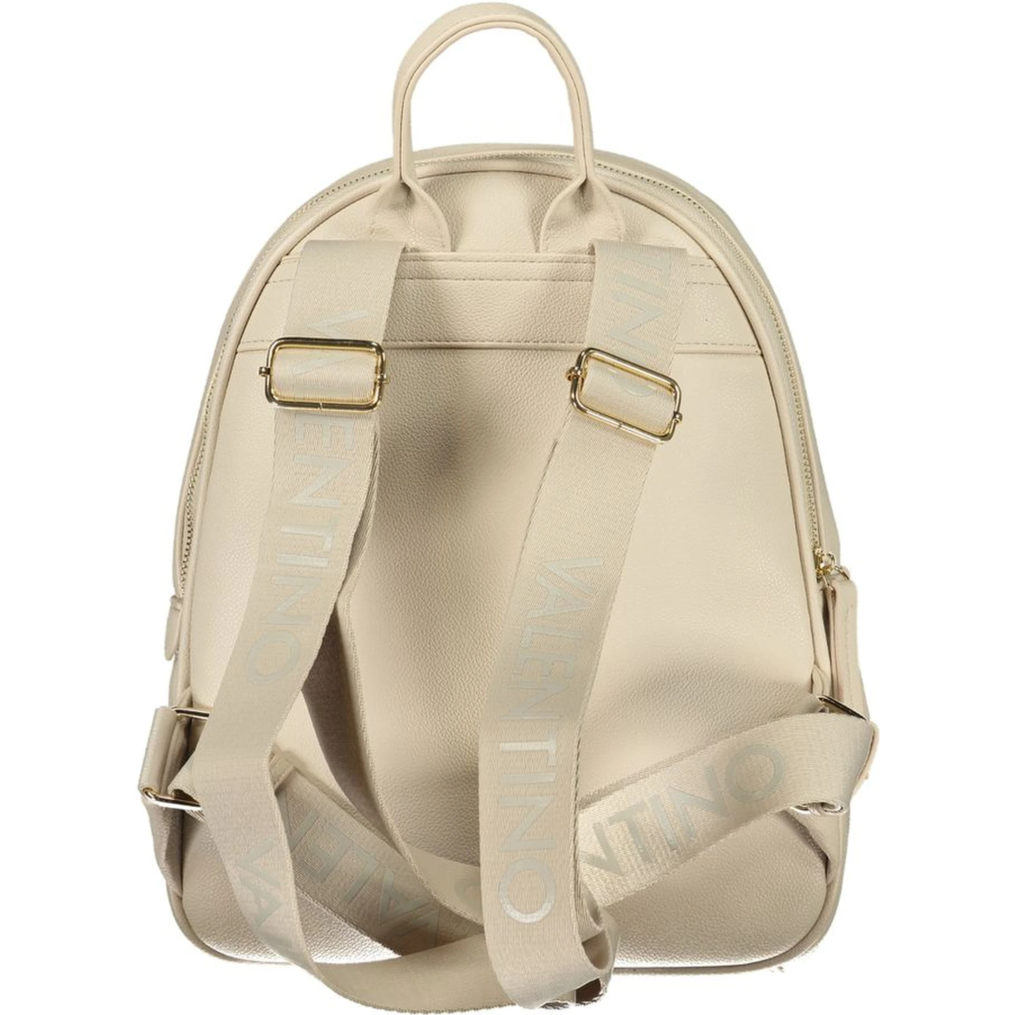 Beige Polyethylene Backpack