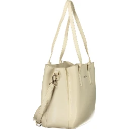 Beige Polyethylene Handbag