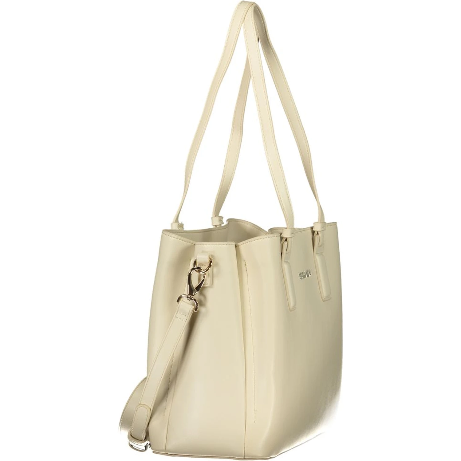Beige Polyethylene Handbag