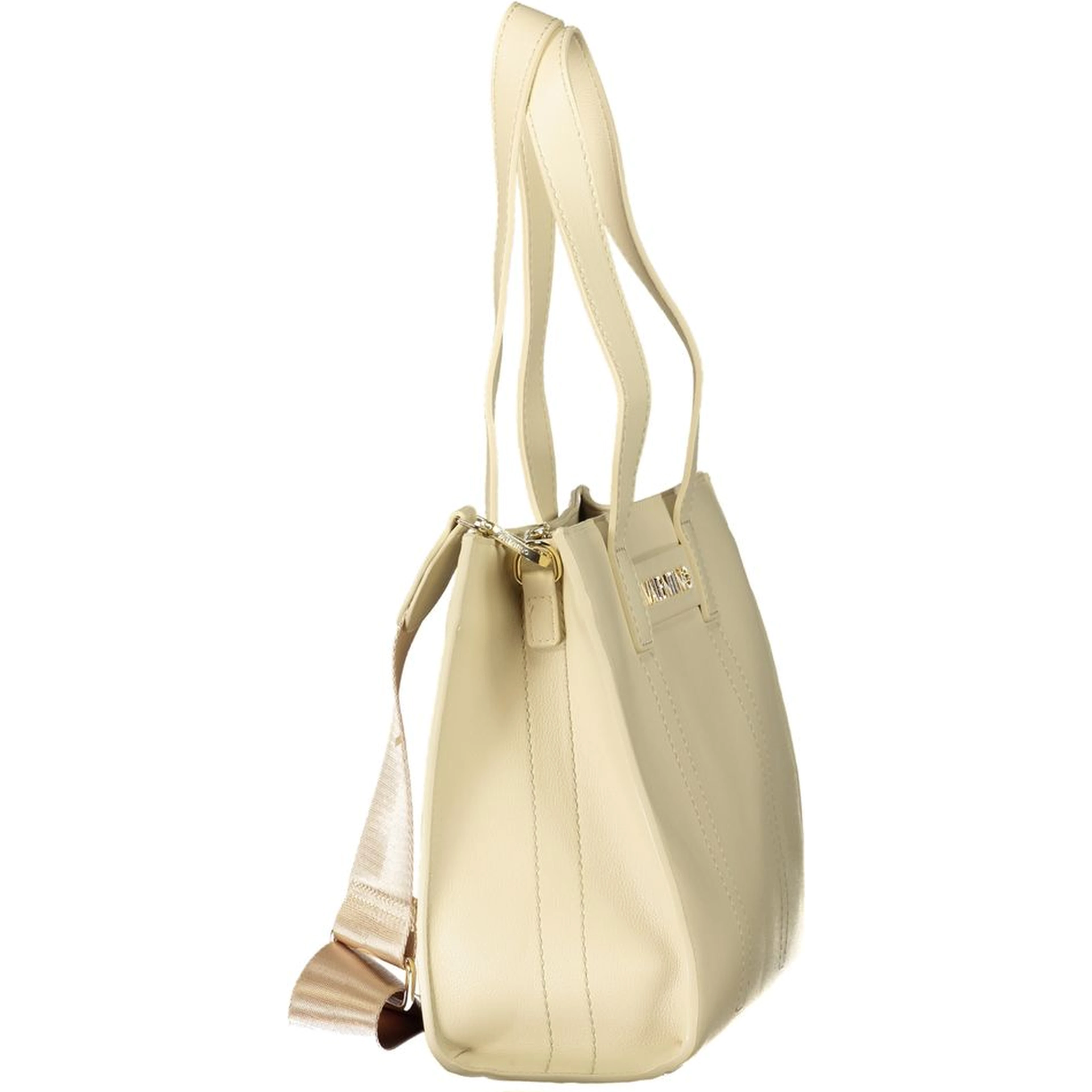Beige Polyethylene Handbag
