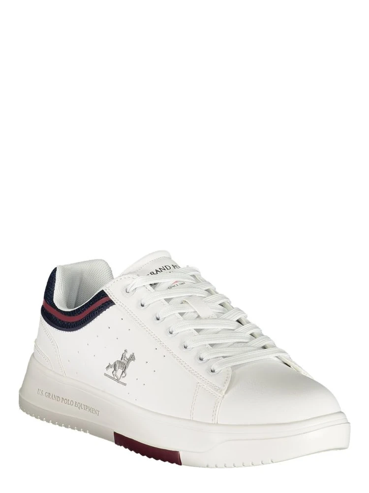 White Polyester Athletic Sneakers alternative