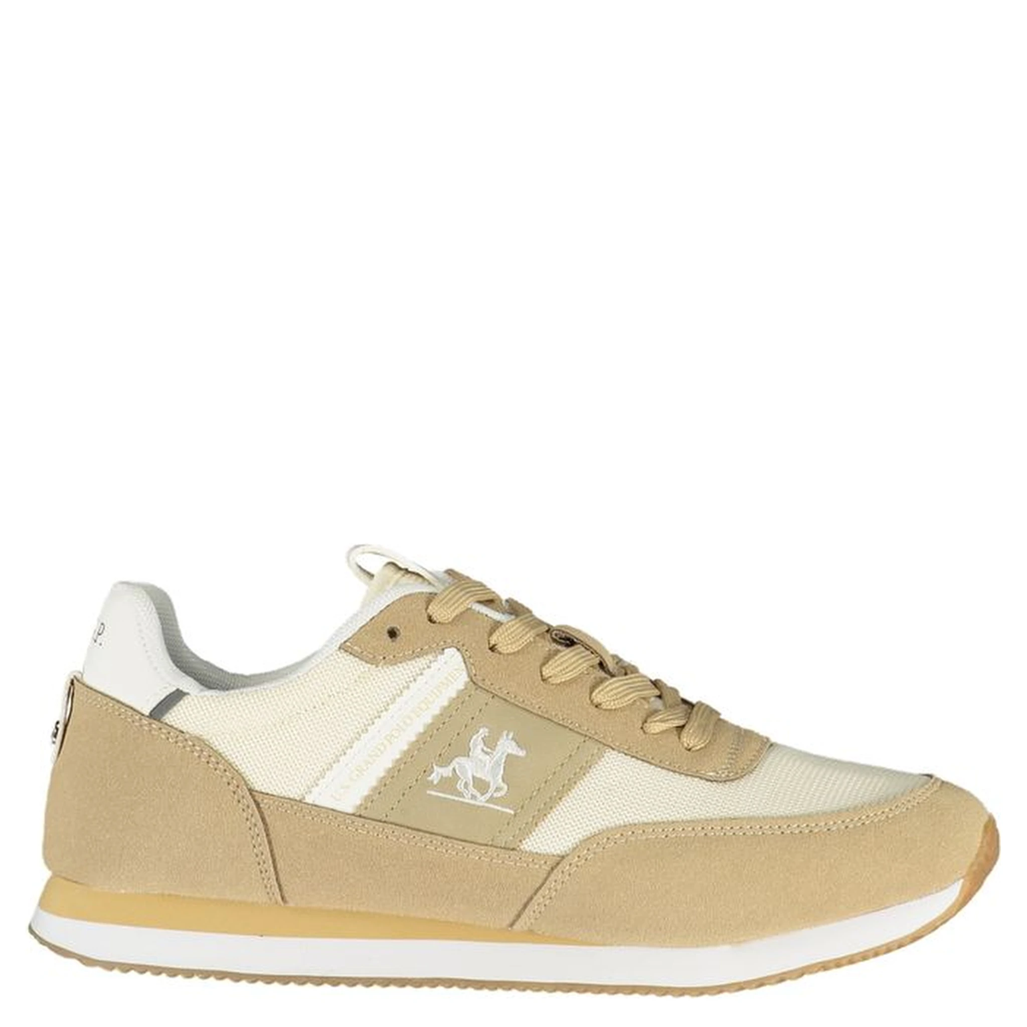 Beige Polyester Athletic Sneakers