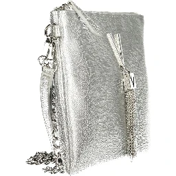 Gray Polyethylene Handbag