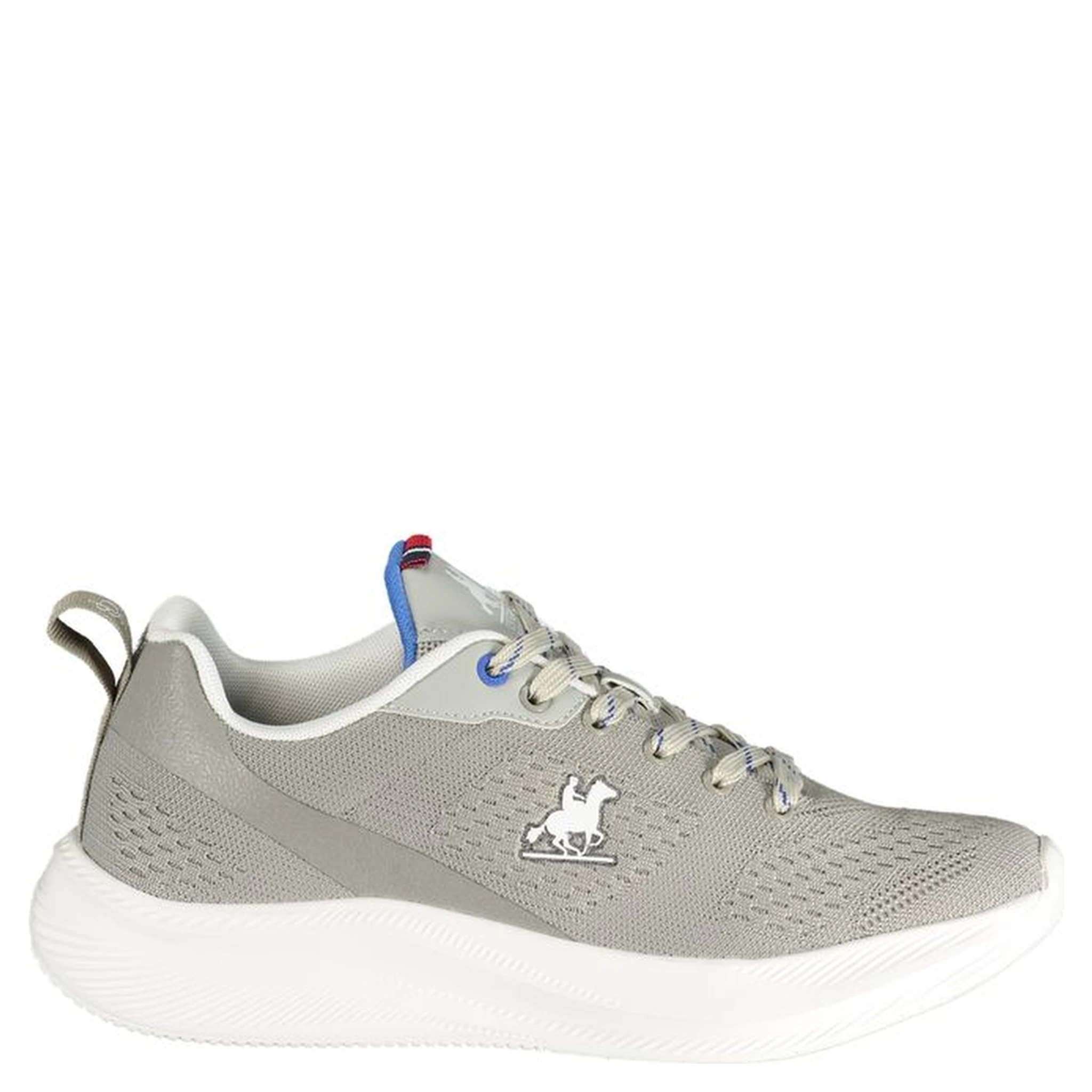 Gray Polyester Athletic Sneakers