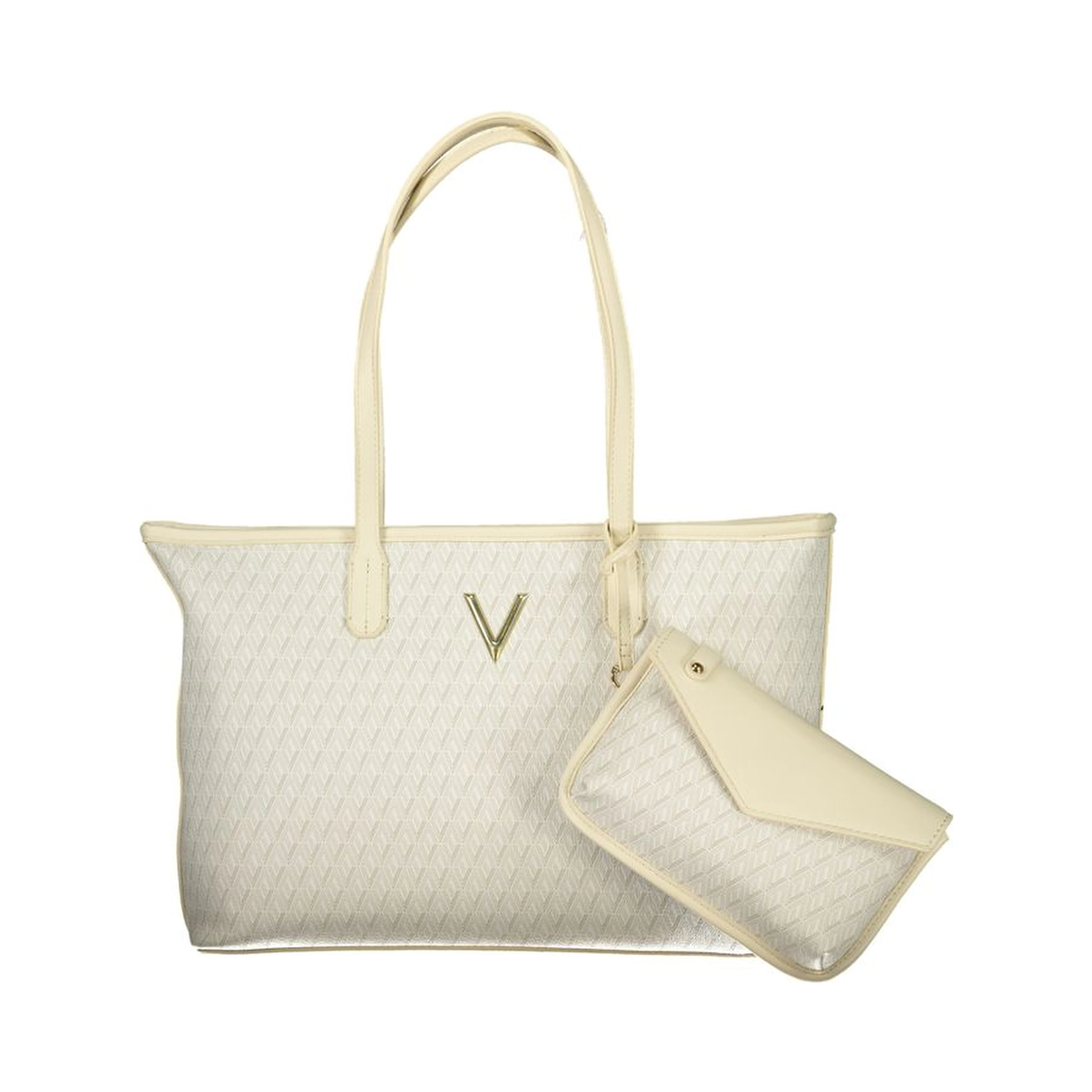 Beige Polyethylene Handbag