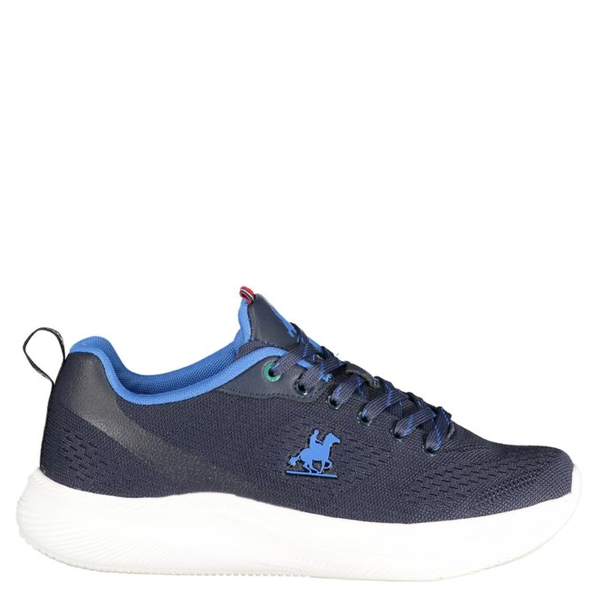 Blue Polyester Athletic Sneakers
