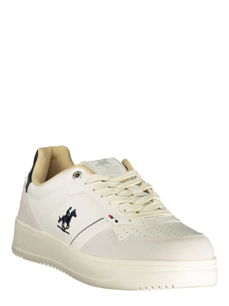 White Polyester Athletic Sneakers alternative