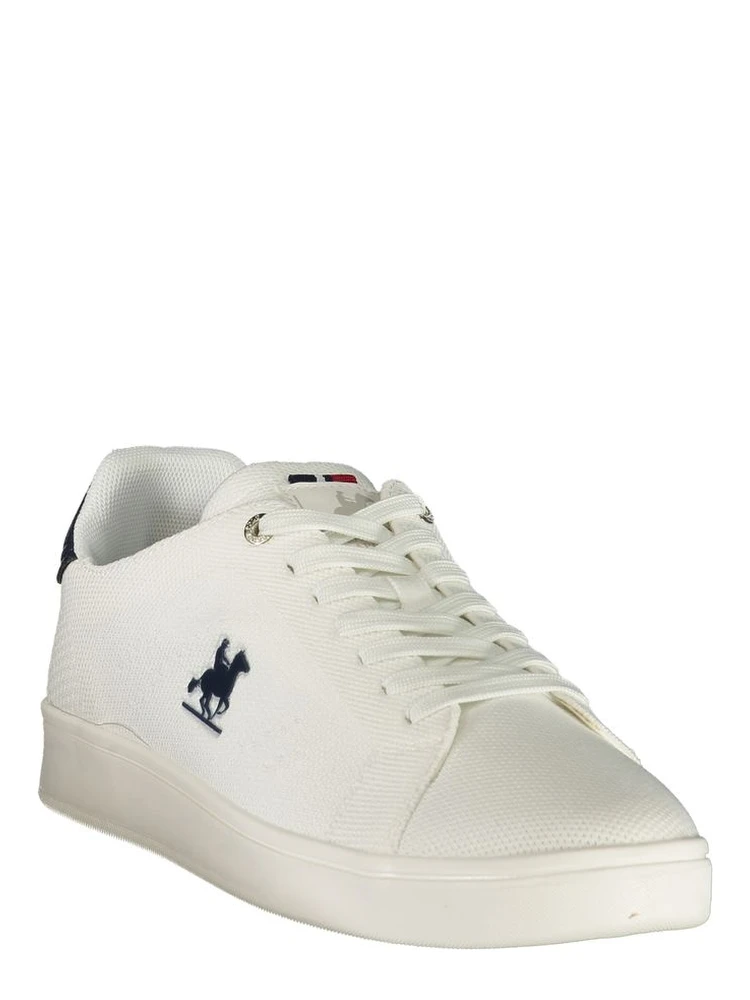 White Polyester Low Top Sneakers alternative