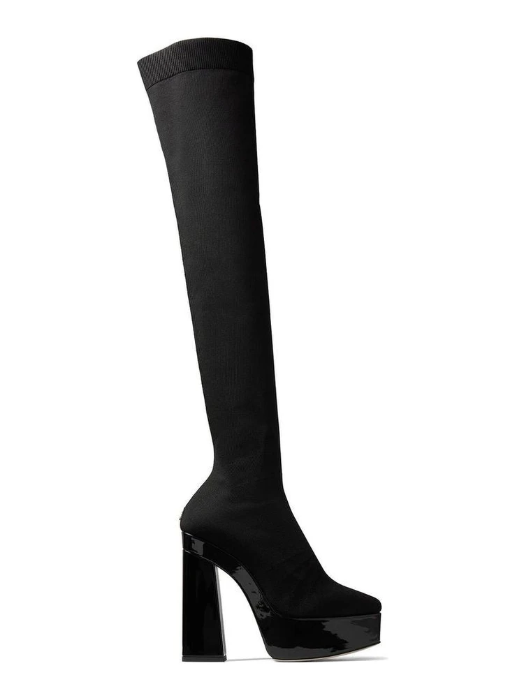 Black Fabric Over The Knee