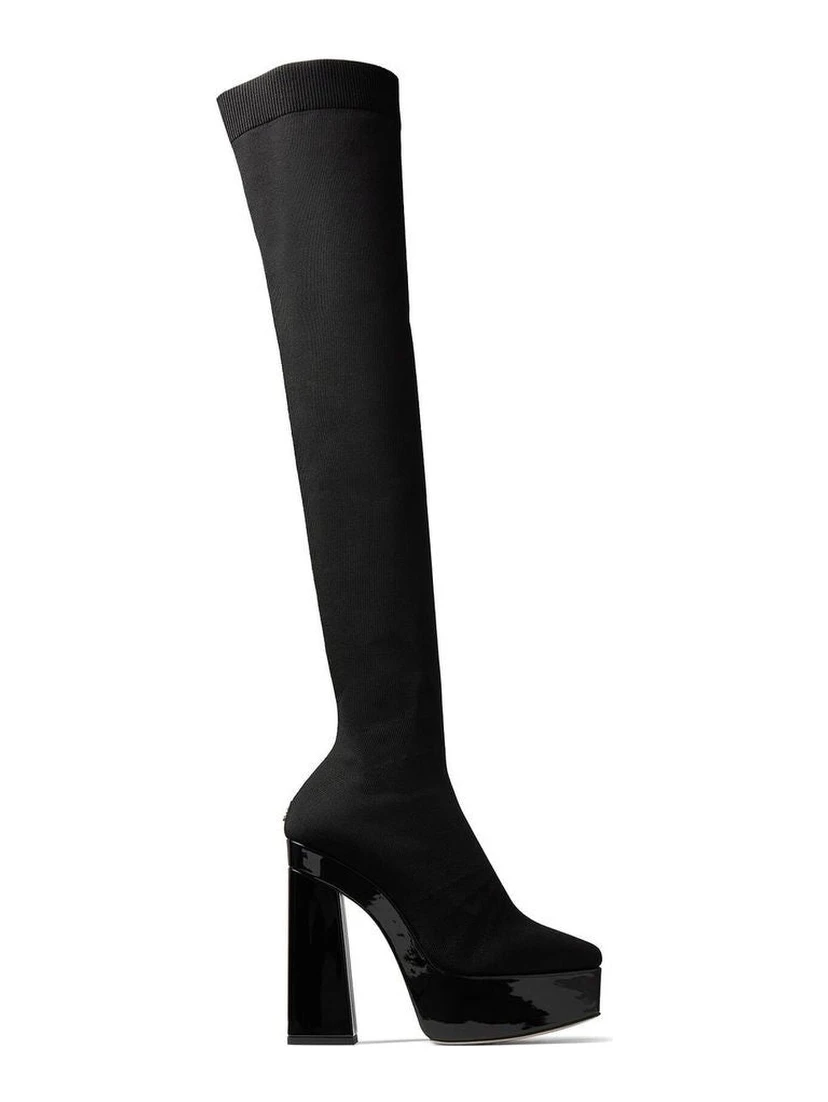 Black Fabric Over The Knee