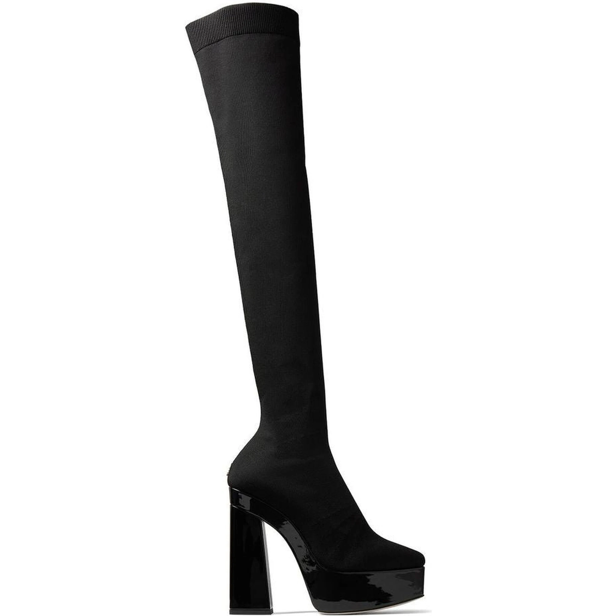 Black Fabric Over The Knee