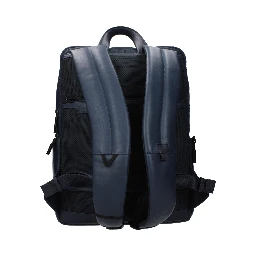 Blue Leather Backpack