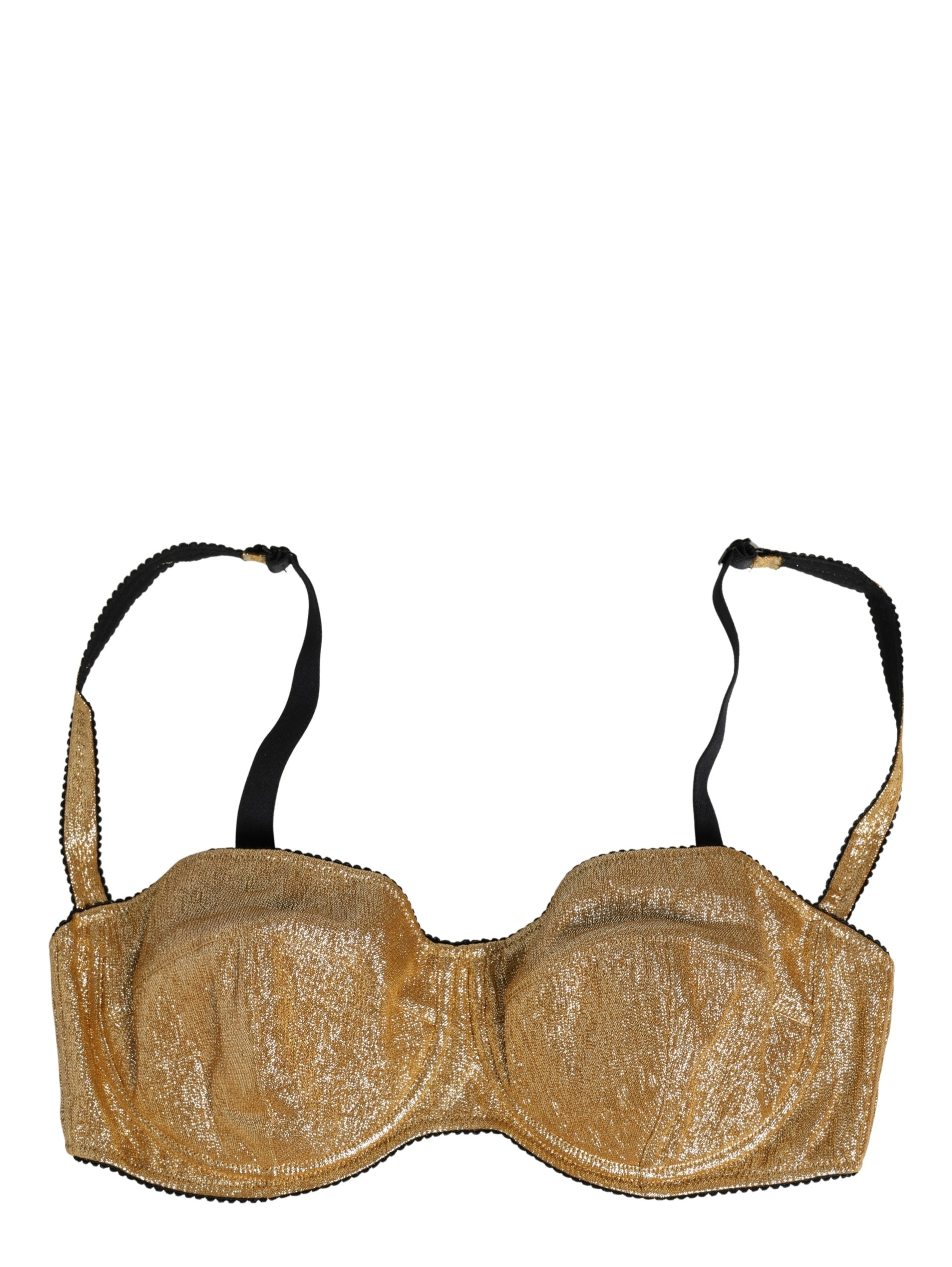 Gold Semi-Pad Underwire Balconette Bra Underwear